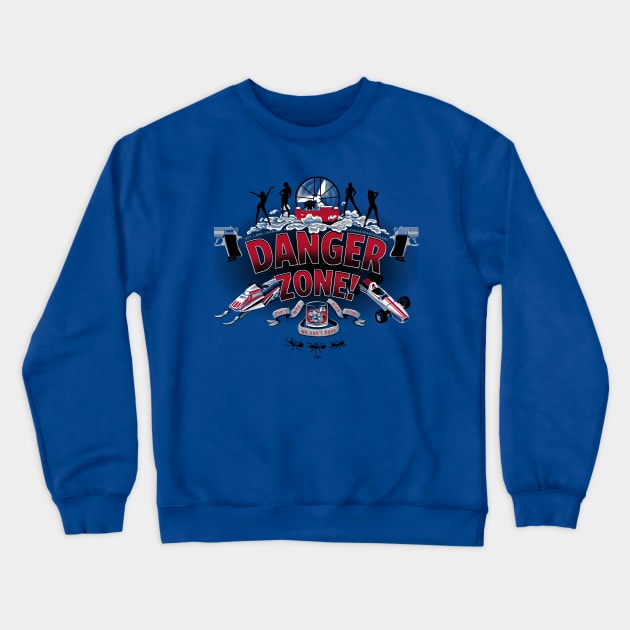 Danger Zone! Crewneck Sweatshirt by ianleino